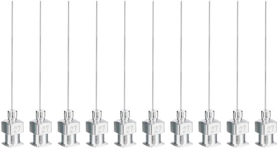 Beveled Dispenser Needle 27g - 10pcs - 1.5 Inch - Liquid Dispenser Needle - RVS met Lure Lock voor Vullen van Vloeibare Inkt en Lijm van Inkstar