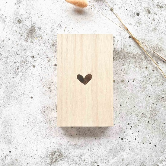 Bewaarkistje | Aankondigingskistje | hartje | Fien & Feau van Fien & Feau