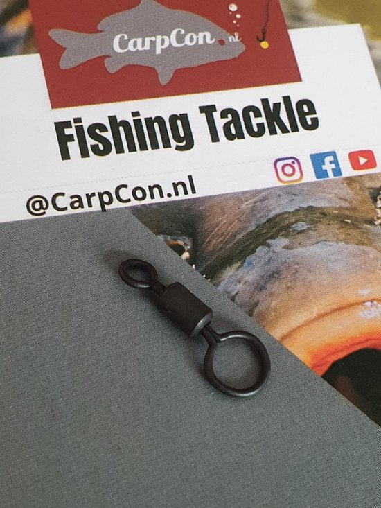 Big Eye Swivel Size #8 - 10 stuks - Wartel met Groot oog - Karper Rigmateriaal - Onderlijnmateriaal - vissen van BIG