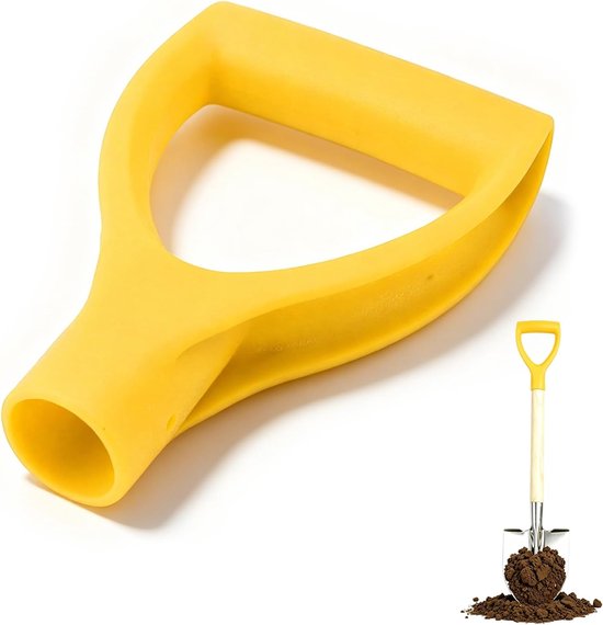 Binnendiameter 3,2 cm/1,26 inch, vervangende handgreep van kunststof voor graven en harken (geel)