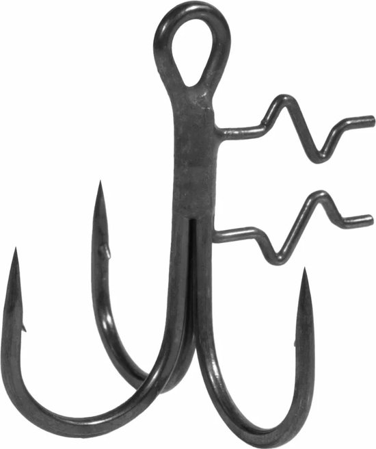 BKK Assist Spear 21SS Treble Zwart 1/0 van BK