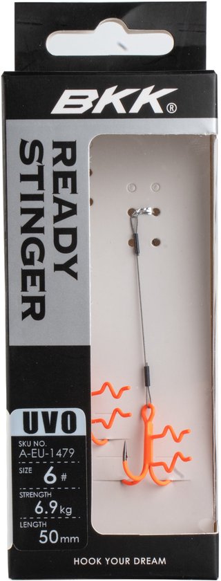 BKK Assist Spear Softbait Stinger 7x7 Wire Zander UVO #4 van BKK