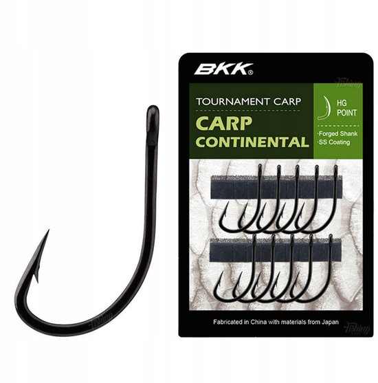 BKK Carp Continental Karpers Haken Maat 1 - 10 Stuks