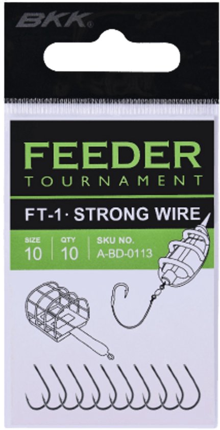 BKK FT-1 Feeder Tournament Hooks - 10 Stuks #14 van BKK