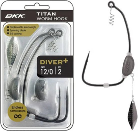 BKK Hooks Titandiver+ Size 10/0 12/18gr van BK
