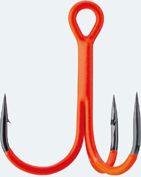 BKK Spear-21 UVO Treble Hooks UV Orange #6