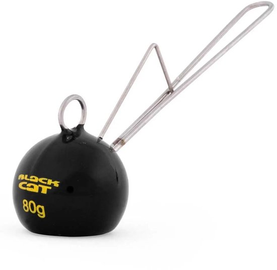 Black Cat Ball Dead Jig Head Zwart / 120g van Black Cat