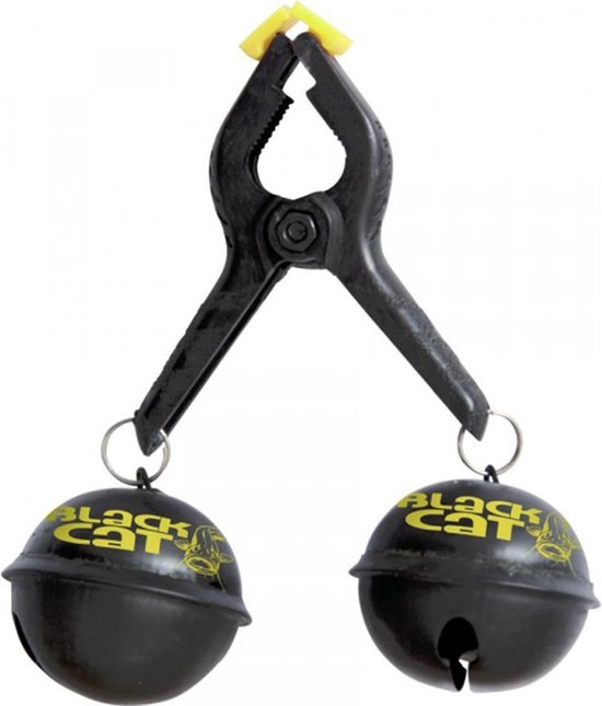 Black Cat Big Bells - Zwart/Geel - Zwart van Merkloos