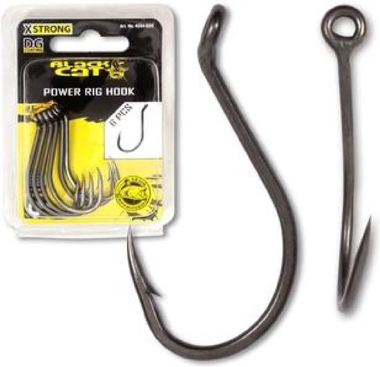 Black Cat Power Rig Hook DG Coating 6st. Size 7/0 van Black Cat
