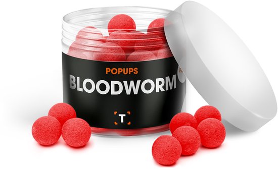 Bloodworm Pop-ups Rood | Aas | Karpervissen | Partikels | Karper Aas | Karper Vissen | Karper Voer | Karper van Merkloos
