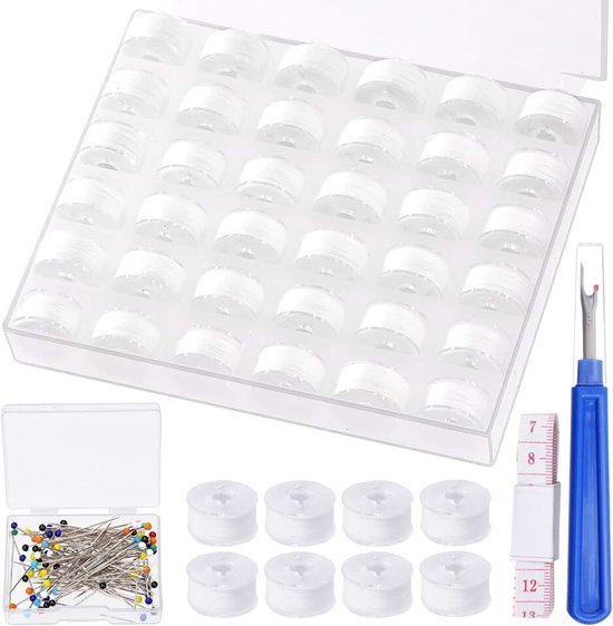 Bobbins voor naaimachine met naai-accessoires