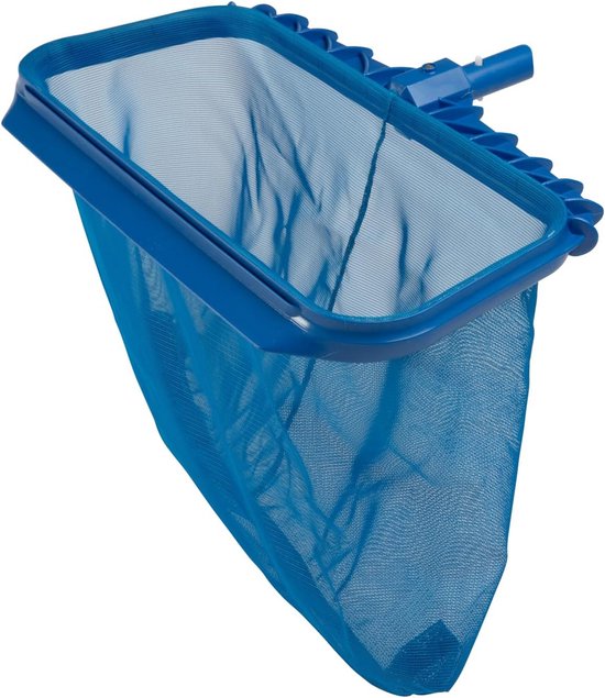 Bodem schepnet - Zwembadstofzuiger - Zwembad reinigen - Versterkt kunststof frame - Diep net - Blauw