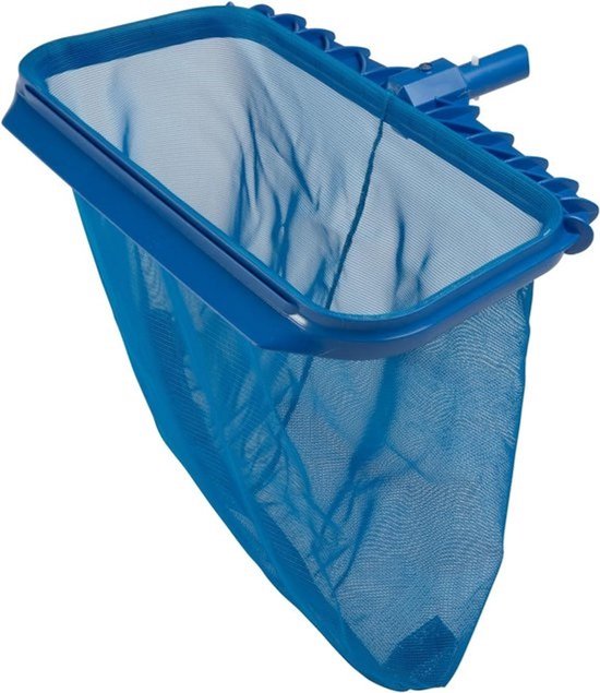 Bodemschepnet - Schepnet voor zwembaden - Zwembad reinigen - Versterkt kunststof frame - Diep net - Blauw