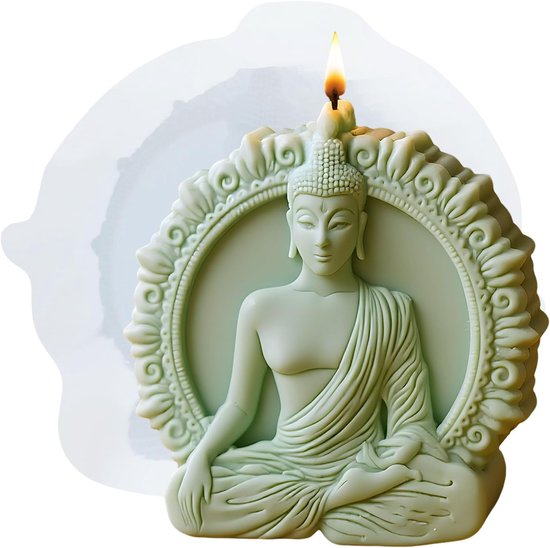 Bodhisattva Bodhisattva Kaarsvorm, gietvorm, siliconen gietvorm, voor het maken van aromatherapie, kaarsen, gips, klei, handwerk, huisdecoratie