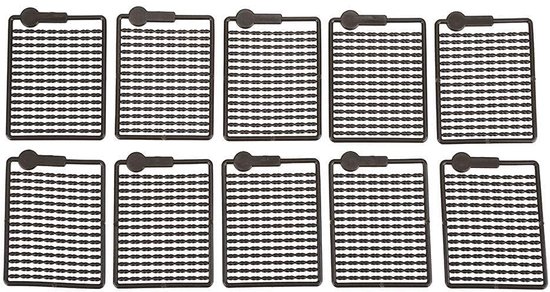 Boilie Lokaas stopt, 10 stuks hairrig, boilie aas stopper frame karper visgerei accessoires, bruin, Eén maat, modern