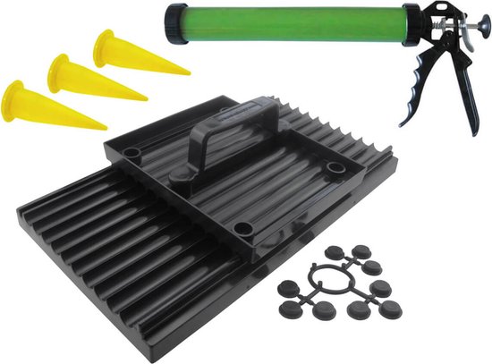 Boilie Roller 18 mm + Boiliegun Deegspuit + 3 Spuitmondjes - Roltafel set Boilies maken van Merkloos