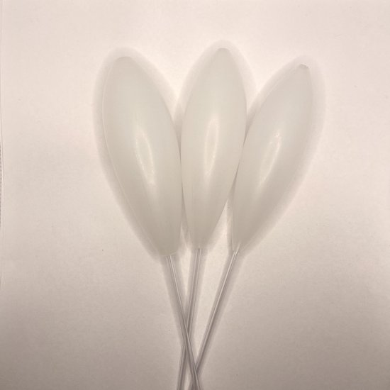 Bombarda floating dobber - Sbirolino - Dobber - Dobberset - Dobbers - Set van 3 - Forel vissen - Visdobbers - Wit - 40 gram - 50 gram - 60 gram van Merkloos