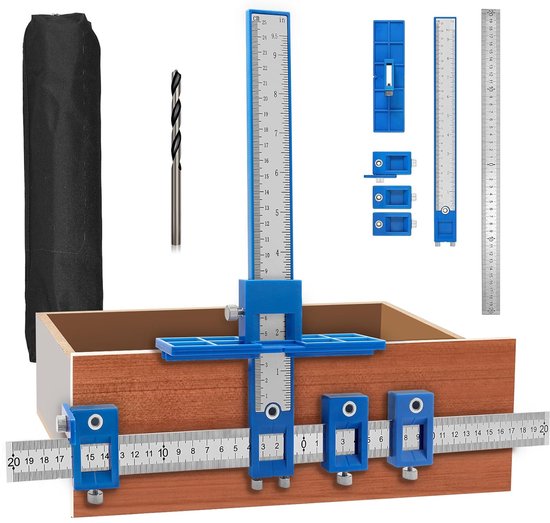 boorgeleiding, instelbare punch locator met boorhulp, 1 stuk