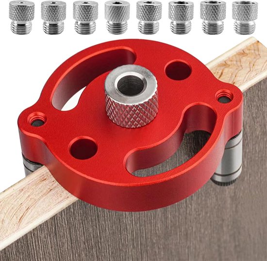 Boorsjabloon voor Hout, Boorhulp Verticaal Boren, Positioneringshulpmiddelen voor Houtbewerking met 3/4/5/6/7/8/9/10mm Boorbussen