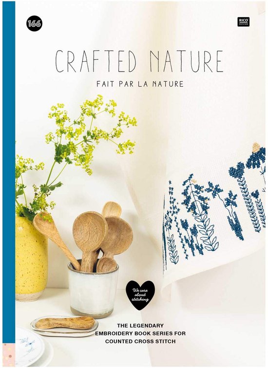 Borduurboek: Geborduurde Natuurpatronen voor Kruissteek van Merkloos