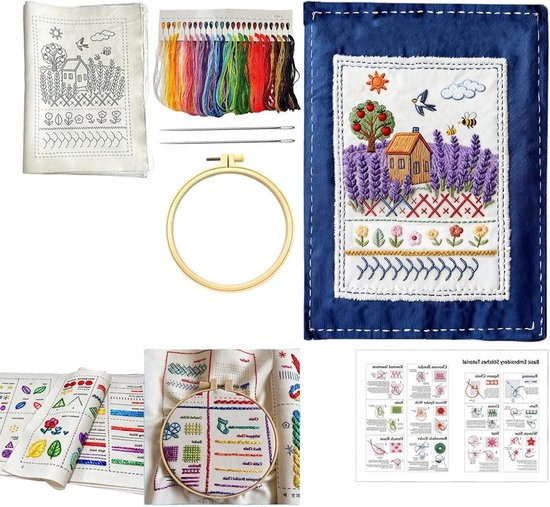 Borduurboek met Patronen - Hand Borduurboek - DIY Knutselen - Meer dan 90 Patronen - 17.5x23cm - Niet gespecificeerd