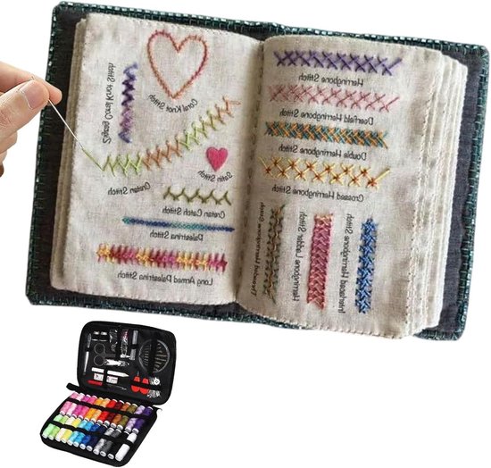 Borduurboek - Naai- en borduurboek - Creatief handwerk - Meer dan 100 steken - 20.5 x 15.5 cm - Niet gespecificeerd