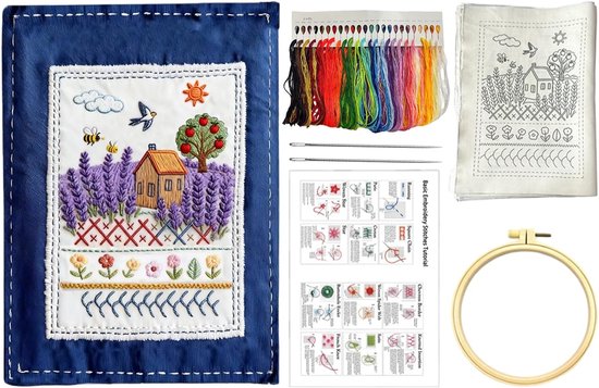 Borduurboek Patronen - Quilten Handwerk - DIY Projecten - 90 Patronen - 17.5x23cm van Merkloos