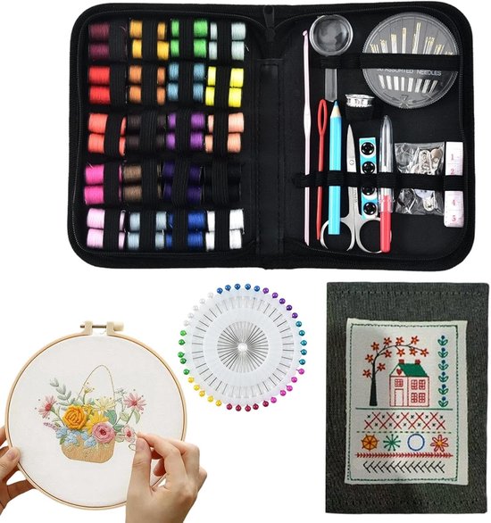 Borduurboeken Set - Patroonboek Naaien - Ambachtelijke Oefening - Herbruikbare Handleiding - 20.5 cm