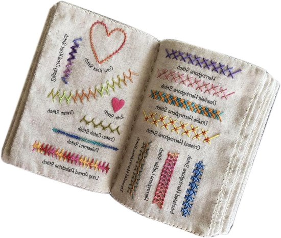 Borduurgids - Handwerk Handleiding - Decoratief Borduren - Losbladig Ontwerp - Zie Beschrijving - Blauw
