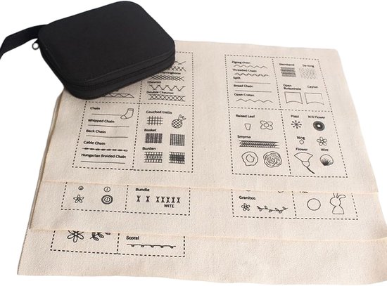 Borduuroefenboek - Handwerk Gids - Kleding Repareren - Gedetailleerde Instructies - 14 x 12 cm - Uniek