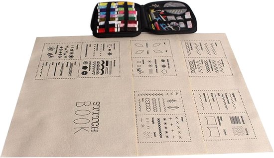 Borduurpatronen Boek - Handwerk Gids - Kleding Reparatie - Stapsgewijze Leergids - 20 x 18 x 9 cm - Enkel kenmerk
