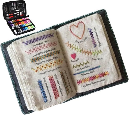 Borduursteekboek - Naaihandleiding Handwerk - Creatief Leren - 86 of 106 Steken - 20.5 x 15.5 cm - Niet gespecificeerd