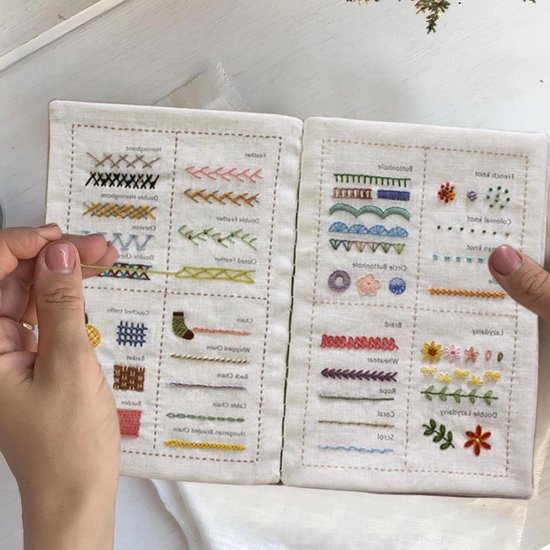 Borduursteken Boek - Naai Gids - Handwerk Creaties - Losbladig Ontwerp - Zoals op afbeelding - Niet gespecificeerd