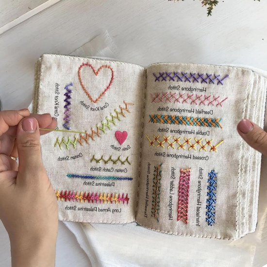 Borduursteken Boek - Naai Gids - Handwerk Ontwikkelen - Losbladig Ontwerp - Niet Gespecificeerd - Type B