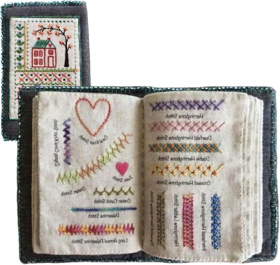 Borduursteken boek - Steekboek naaien - Creatief handwerk - 86 diverse steken - Compact formaat - Niet gespecificeerd