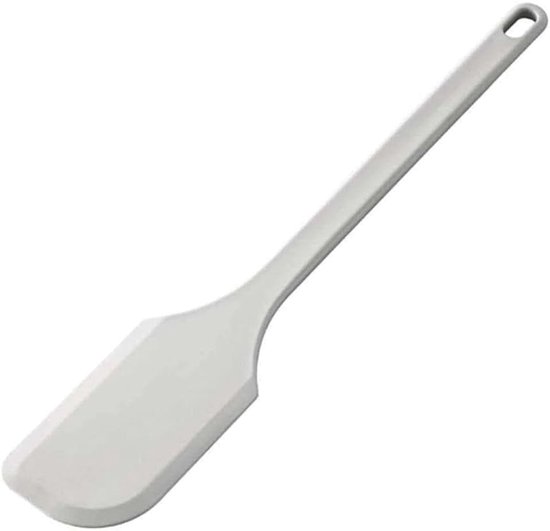 Bourgeat DA304 Bourgeat Exoglass platte afgeschuinde spatel, 10mm x 63mm x 349mm, Wit