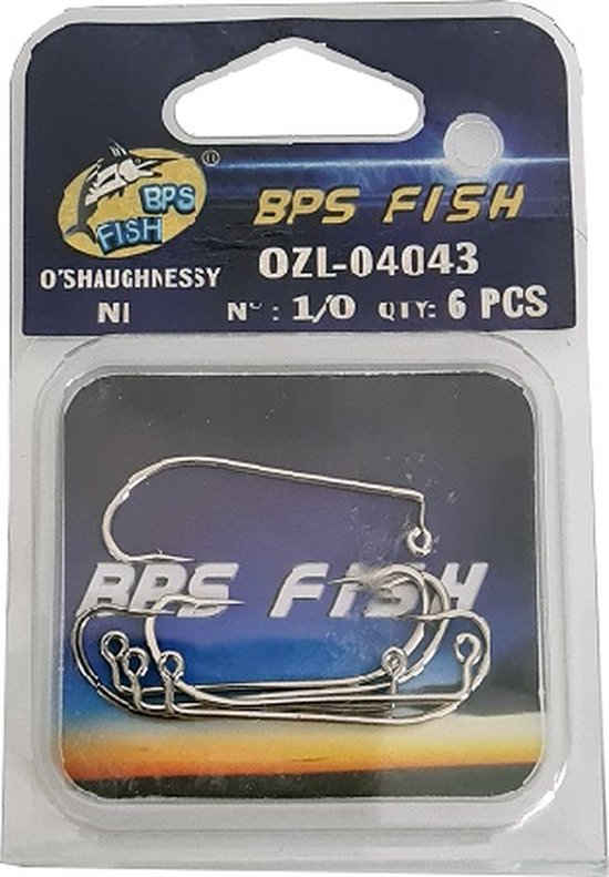 BPS Fish Jig haken 90graden roofvis 6 stuks