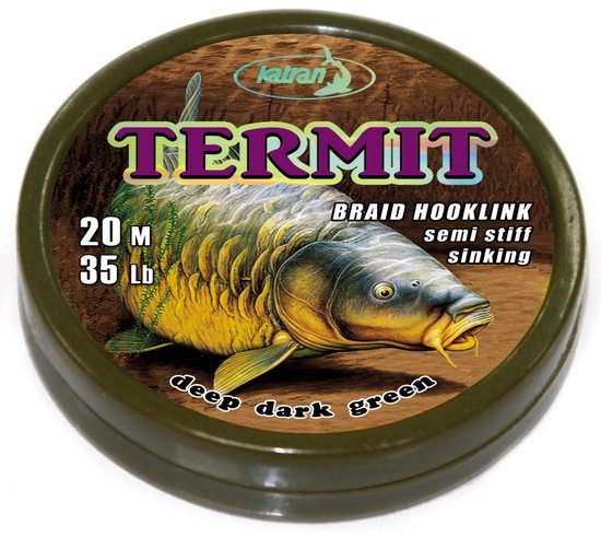 Braided hook links TERMIT 35lb 20 m van BRA