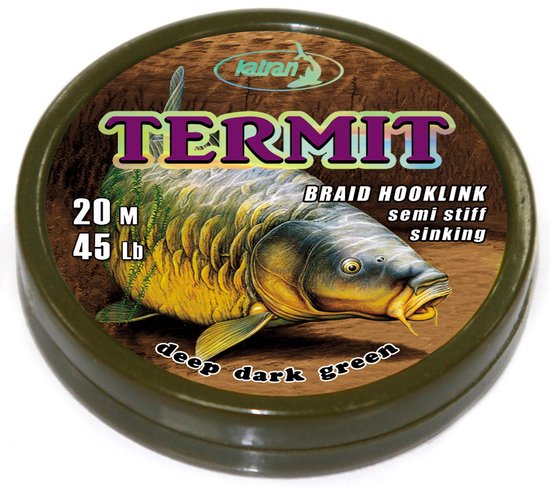 Braided hook links TERMIT 45lb 20 m van BRA