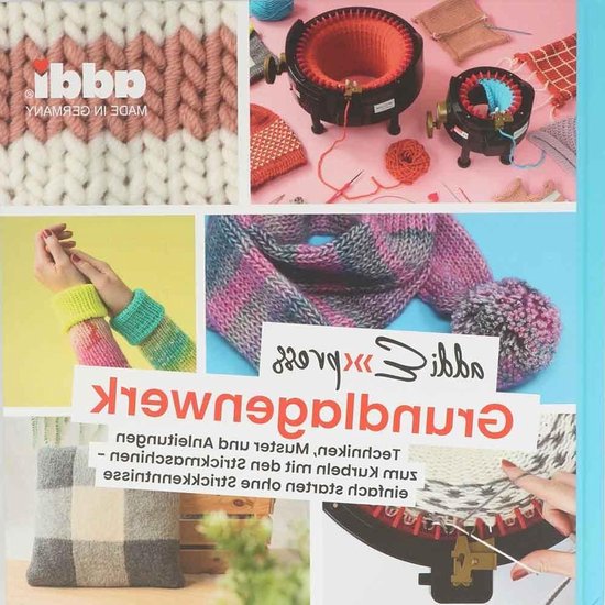 Breiboek - Handleiding Breimachine - Handwerken Leren - Gedetailleerde Instructies - 22 x 22 x 2 cm - Gemengde Kleuren van Merkloos