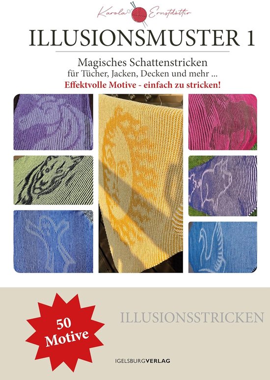 Breiboek Illusies - 50 Magische Patronen - Sjaals Jassen Dekens - Eenvoudig Te Breien - 124 Pagina's van Merkloos