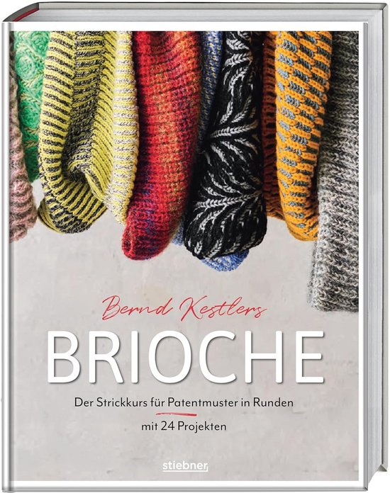 Breiboek Patentpatronen - Brioche Technieken - Breien in Ronden - 24 Diverse Projecten - 26 x 21 x 2.5 cm van Merkloos