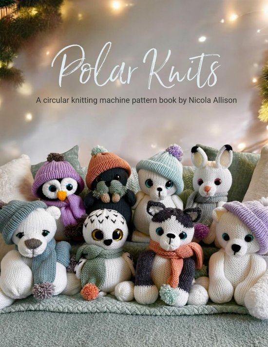 Breiboek Polardieren - Patronenboek Rondbreimachine - Creatieve Hobby - Acht Unieke Dieren - 65 Pagina's van Merkloos