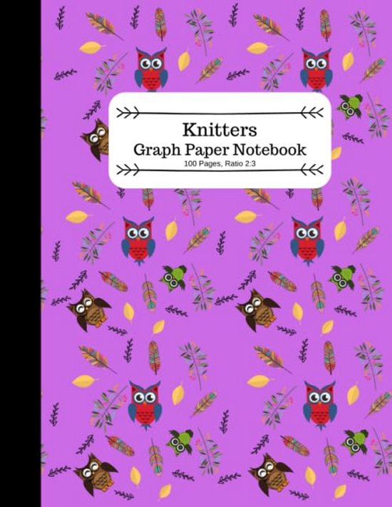 Breipatroon Notitieboek met Rechthoekig Raster - Ideaal voor Breien en Haken van Merkloos
