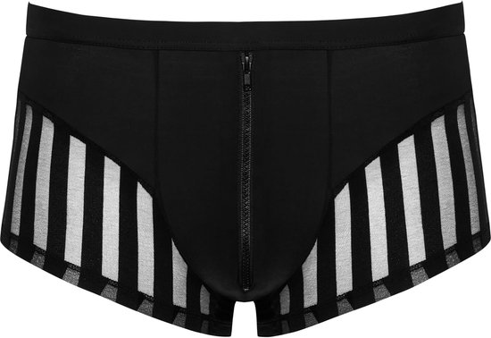 Broek met rits aan de voorkant voor heren Zwart S