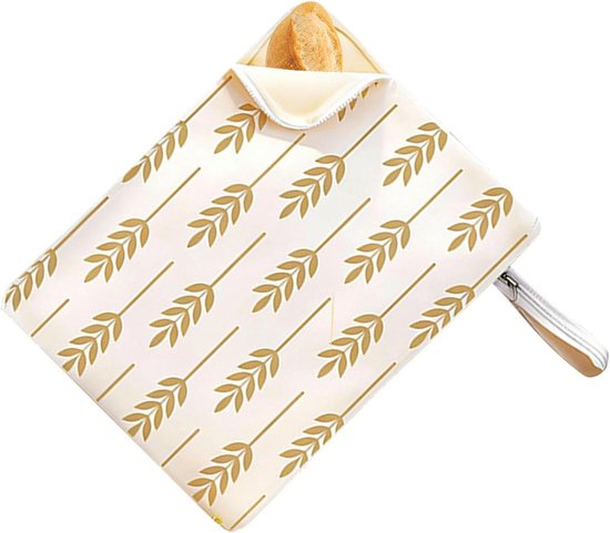 Broodzakken - Broodbewaarzakken Voedselzakken - Brood Vers Houden - Ademende Linnen Buitenkant - 22L x 15B x 3H cm - B