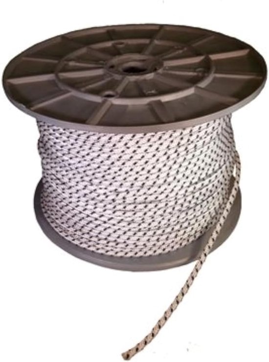 Brr exactus Cable Reel Housing with Very Stable Nylon, 180° Rotatable, Brown/White, 4.5 m, Nylon, 10 m - ShopVlot