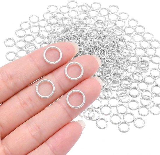 Buigringen - Zilver - 10 mm - Verkleuringsbestendige Open Ringen voor Sieraden Maken - Voor DIY Creaties