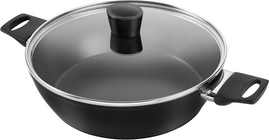 by ZWILLING Breeze serveerpan 28 cm, met 2 handgrepen en deksel, met anti-aanbak-keramische coating, geschikt voor inductie