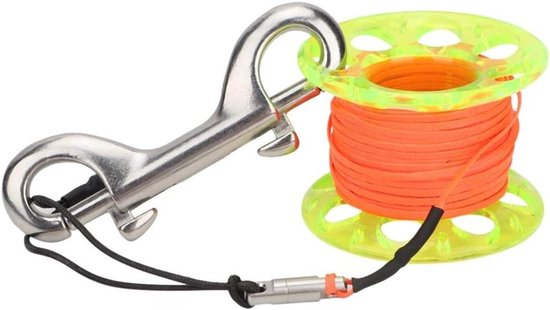 ByShane - Duiken Spool Reel van 15 meter voor Duikers - Compact en Plastic - Duiken Vinger Spoel Reel - Diver Onderwater Accessoire van Merkloos